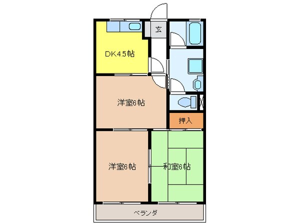 アーバンヒルズＴ２の物件間取画像